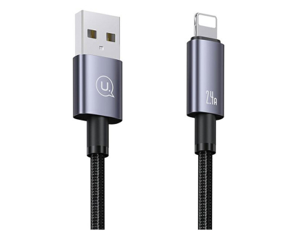 Kabel USAMS Kabel USB na Lightning 2,4A 2m Fast Charging stalowy